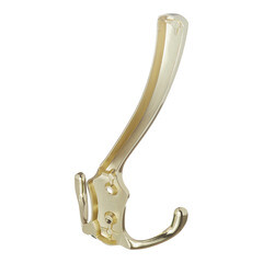 Крючок-вешалка трехрожковый золото (129912) - фото 4