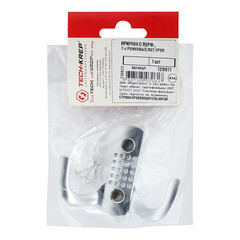 Крючок-вешалка двухрожковый матовый хром (129911) - фото 3