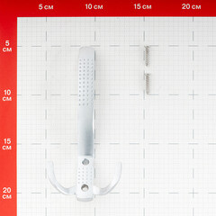 Крючок-вешалка трехрожковый матовый хром (129907) - фото 2