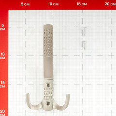 Крючок-вешалка трехрожковый сатин (129906) - фото 2