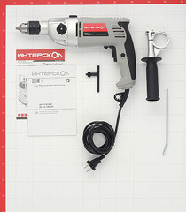 Дрель сетевая ударная Интерскол ДУ-16/1000ЭР 1000 Вт ключевой патрон (57.1.3.00) - фото 5