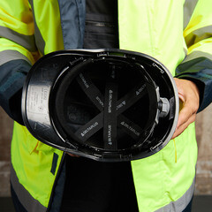 Каска защитная Delta Plus Baseball Diamond V черная с храповиком (DIAM5NO) - фото 4