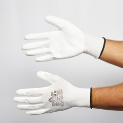 Перчатки полиэстеровые 13 нитей с полиуретановым покрытием Delta Plus VE702 9 (L) - фото 5