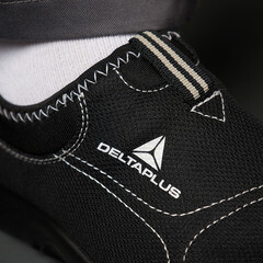 Полуботинки рабочие хлопок/полиэстер с защитным подноском и стелькой размер 45 черные Delta Plus Miami (MIAMISPNO45) - фото 5