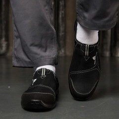 Полуботинки рабочие хлопок/полиэстер с защитным подноском и стелькой размер 45 черные Delta Plus Miami (MIAMISPNO45) - фото 4