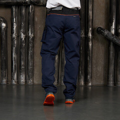 Полуботинки рабочие спилковые с защитным подноском и стелькой размер 43 сине-оранжевые Delta Plus RiminiI (RIMI4SPBL43) - фото 5