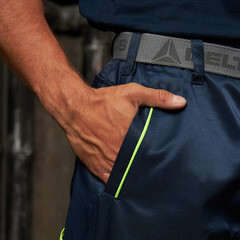 Брюки рабочие сигнальные Delta Plus 48-50 рост 172-180 см желтые - фото 6