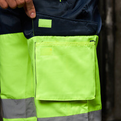 Брюки рабочие сигнальные Delta Plus 48-50 рост 172-180 см желтые - фото 5