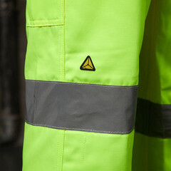 Брюки рабочие сигнальные Delta Plus 48-50 рост 172-180 см желтые - фото 3