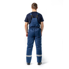 Полукомбинезон рабочий мужской утепленный Дарина Порт 56-58 рост 182-188 см темно-синий - фото 7