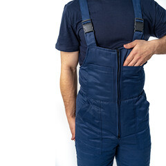 Полукомбинезон рабочий мужской утепленный Дарина Порт 56-58 рост 182-188 см темно-синий - фото 5