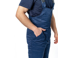 Полукомбинезон рабочий мужской утепленный Дарина Порт 56-58 рост 182-188 см темно-синий - фото 3