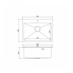 Мойка для кухни Mixline Pro 60х45х20 см врезная с сифоном сталь графит (547236) - фото 5