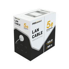 Интернет-кабель (витая пара) UTP 4PR CAT5e 4х2х0,5 мм Proconnect Light (305 м) - фото 2