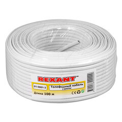 Провод телефонный ШТЛП 2х0,12 мм Rexant (100 м) - фото 2