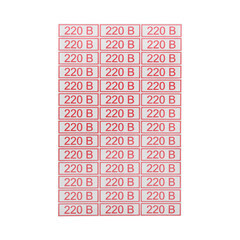 Наклейка Rexant знак электробезопасности 220 В самоклеящаяся 10х30 мм (42 шт. на листе, 5 листов) - фото 3