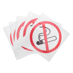 Наклейка Rexant Запрет курения самоклеящаяся 200х200 мм (5 шт.) - фото 3