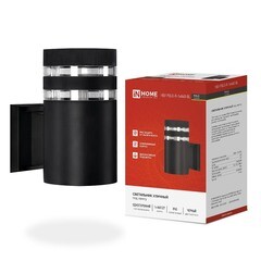 Светильник садово-парковый настенный IN HOME НБУ черный Е27 60 Вт IP65 (4690612045061) - фото 2