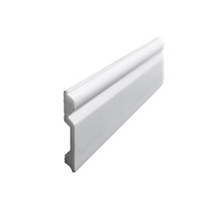 Плинтус экополимер Stenopol 100x14x2000 мм белый (C7137) - фото 1