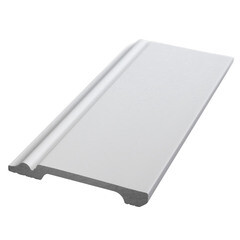 Плинтус экополимер Stenopol 138x18x2000 мм белый (C7118) - фото 3