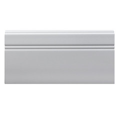 Плинтус экополимер Stenopol 107x12x2000 мм белый (C7105) - фото 2