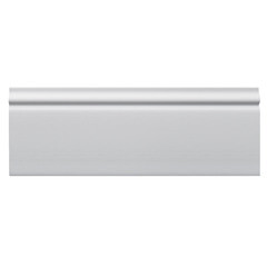 Плинтус экополимер Stenopol 80x13x2000 мм белый (C705) - фото 2