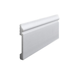 Изображение товара Плинтус экополимер Stenopol 120x15x2000 мм белый (C704)