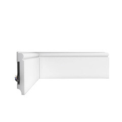 Изображение товара Плинтус экополимер Stenopol 80x13x2000 мм белый (C7037)