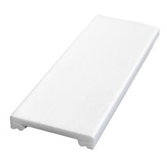 Плинтус экополимер Stenopol 66x13x2000 мм белый (C7157) - фото 2