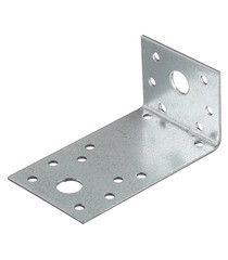 Уголок крепежный оцинкованный 45 (50) х95 (90)х55х2 мм - фото 1