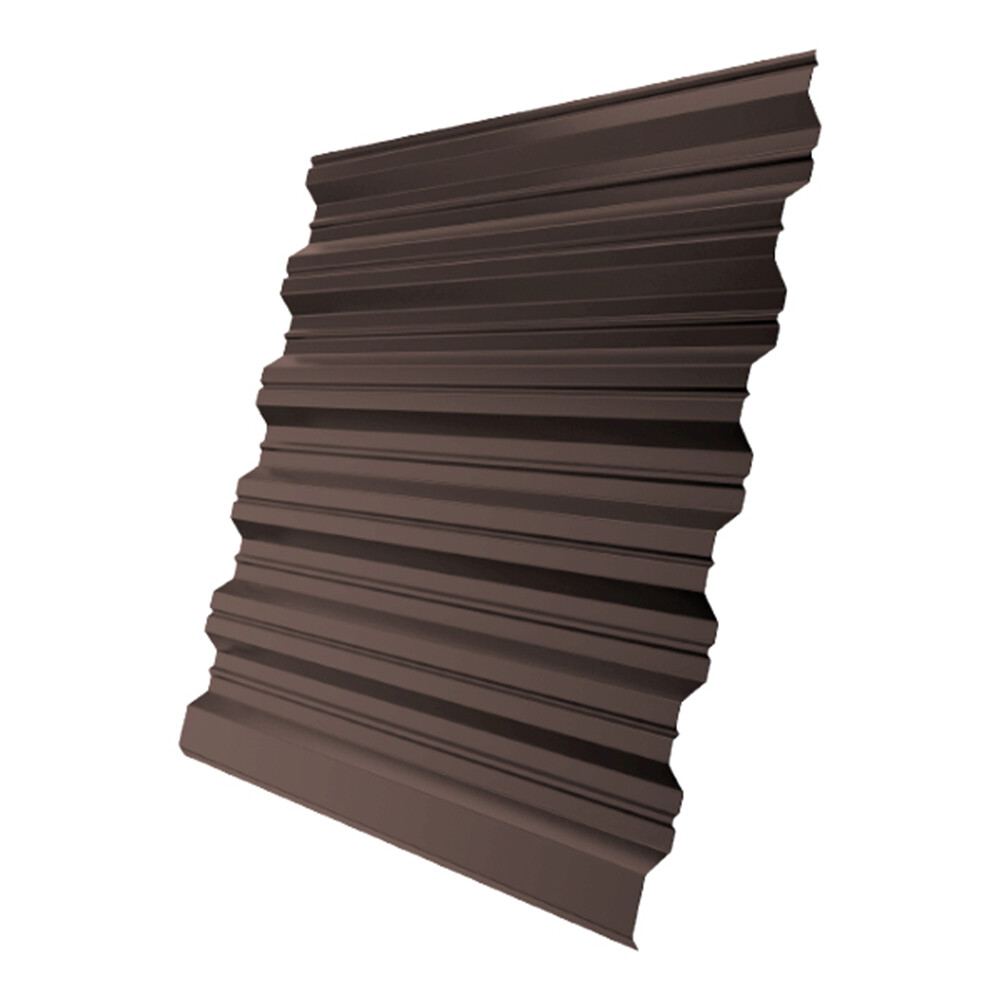 Изображение товара Профнастил НС35 1,06х2 м 0,7 мм коричневый RAL 8017 для кровли и обшивки