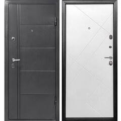 Дверь входная Форпост 60 правая антик серебро - белый 860х2050 мм