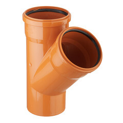 Тройник Valfex d160 мм 45° пластиковый для наружной канализации - фото 1
