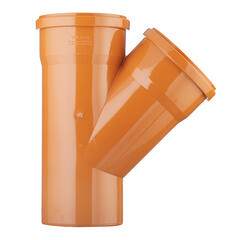 Тройник Valfex d160 мм 45° пластиковый для наружной канализации - фото 2