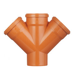 Крестовина Valfex d110х110х110 мм 45° пластиковая одноплоскостная для наружной канализации - фото 3