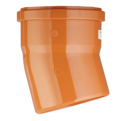 Отвод Valfex d110 мм 15° пластиковый для наружной канализации - фото 2