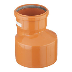 Переходник Valfex d160х110 мм пластиковый эксцентрический для наружной канализации - фото 1