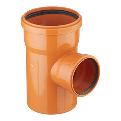 Тройник Valfex d160х110 мм 87,5° пластиковый для наружной канализации - фото 1