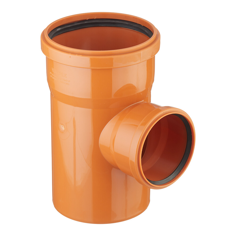 Тройник Valfex d160х110 мм 87,5° пластиковый для наружной канализации