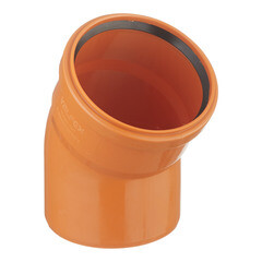 Отвод Valfex d110 мм 30° пластиковый для наружной канализации - фото 1