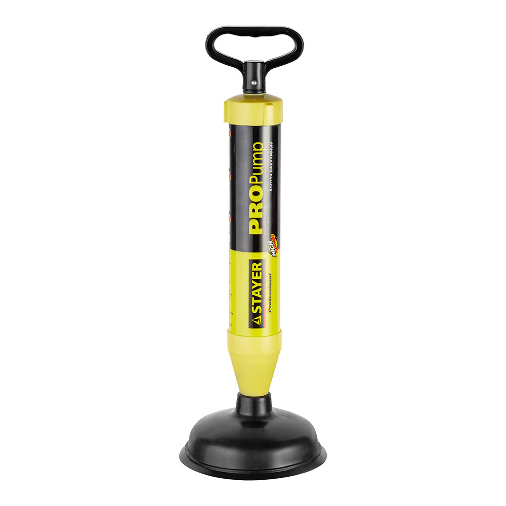 Изображение товара Вакуумный вантуз Stayer ProPump с адаптерами для прочистки труб 51925