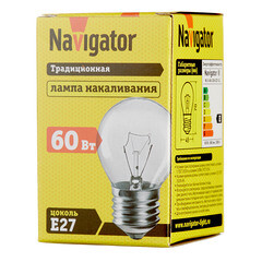 Лампа накаливания Navigator E27 3000К 60 Вт 660 Лм 230 В шар прозрачная - фото 2