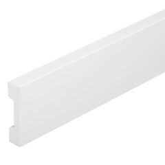 Плинтус экополимер Солид 60х15х2000 мм белый (2 UHD 09/60D) - фото 1