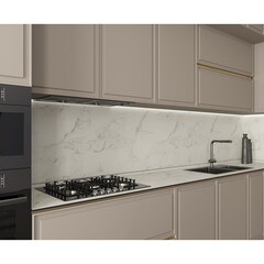 Панель стеновая ДСП для кухни 3000х600х4,5 мм 2347/pt blanco marble - фото 3