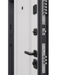 Дверь входная Torex Профи правая букле графит - кт белый 860х2050 мм - фото 10