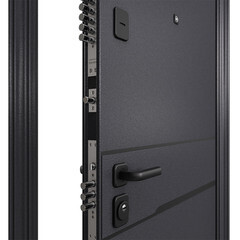 Дверь входная Torex Профи правая букле графит - кт белый 860х2050 мм - фото 5