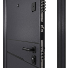 Дверь входная Torex Профи левая букле графит - кт белый 860х2050 мм - фото 3