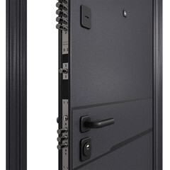 Дверь входная Torex Профи правая букле графит - кт белый 950х2050 мм - фото 6