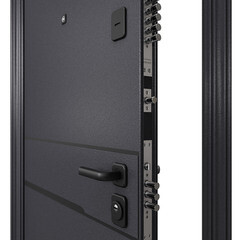 Дверь входная Torex Профи левая букле графит - кт белый 950х2050 мм - фото 5