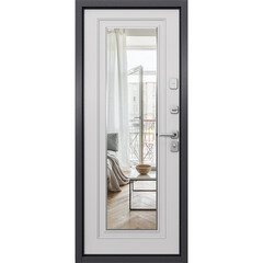 Дверь входная Torex Профи Скай-У правая оскуро - бьянко с зеркалом 950х2050 мм - фото 17